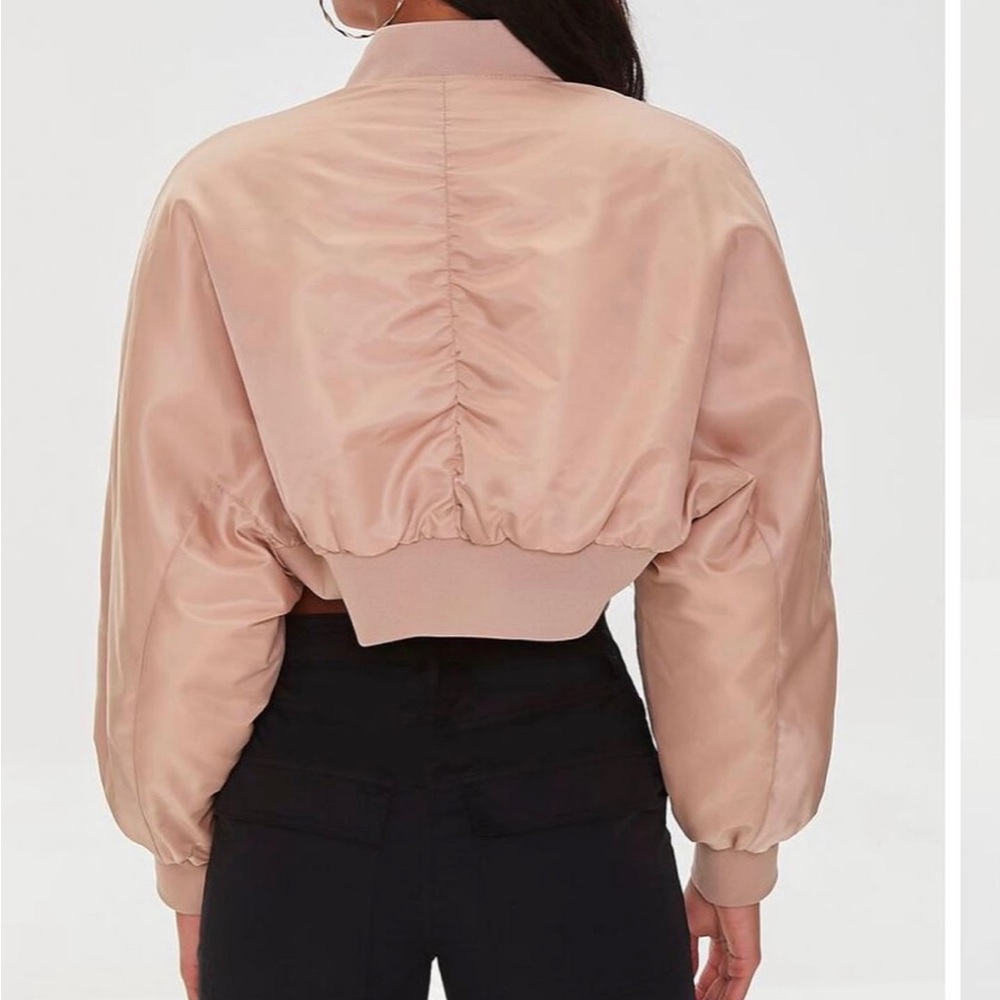 CROPPED NYLON FEEL JACKET….. - Picture 5 of 5